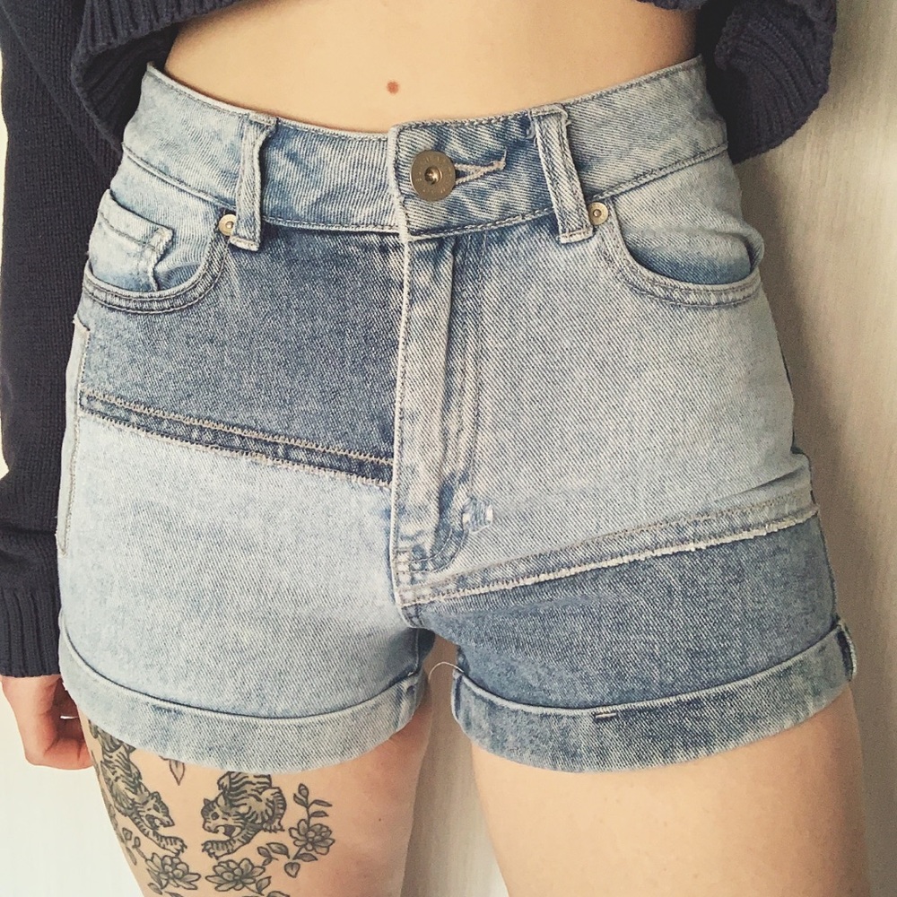 High rise shorts
